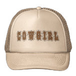 Cute Cowgirl in the Barn Mesh Hats