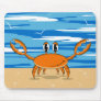 Cute Crab on Sandy Beach Mousemats