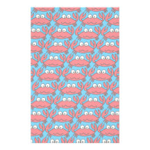 CUTE CRABS PERSONALIZED STATIONERY