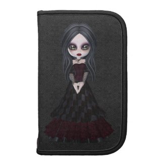 Cute & Creepy Goth Girl Folio Planner rickshaw_folio
