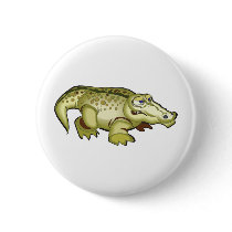 Cute Crocodile Button