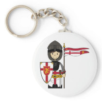 Cute Crusader Knight Keychain