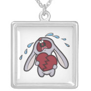 Broken Hearted Bunny Necklace