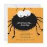 Cute Cuddly Spider Halloween Party Invitation