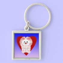 Cute cuddly Valentine Keychain