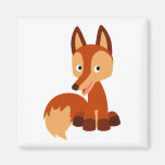 Cute Cunning Cartoon Fox Magnet magnets