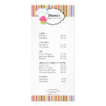 Cute Cupcake and Bakers Hat Bakery Rack Card rack cards