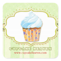 Cute Cupcake Bakery Business Product Label Sticker sticker