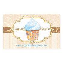 Cute Cupcake Bakery Gourmet Shop Business Stickers