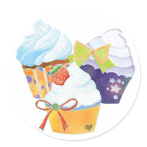 Cute Cupcake Bakery Pastry Chefs Business Stickers stickers