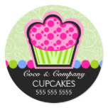 Cute Cupcake Bakery Stickers