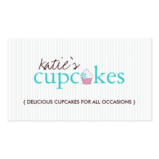 CUTE CUPCAKE BUSINESS CARD (front side)