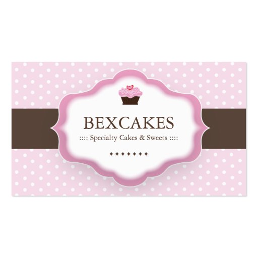 Cute Cupcake Business Card