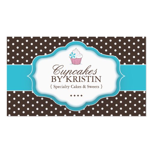 Cute Cupcake Business Card (front side)
