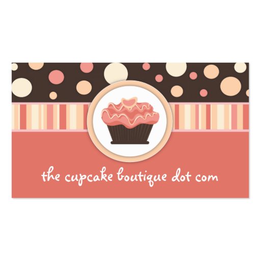 Cute Cupcake Business Cards