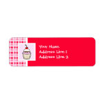 Cute Cupcake Custom Return Address Label