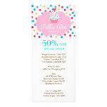 Cute Cupcake Discount Loyalty Cards Polka Dot 3 Rack Cards