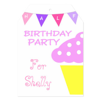 half birthday invitations