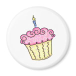 Cute Cupcake Refrigerator Magnet