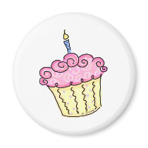 Cute Cupcake magnets by jgoodedesigns Cute Cupcake magnets