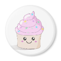 Cute Cupcake Refrigerator Magnet