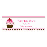 Cute Cupcake Pink &amp; Brown Dots Favor/Tags Business Card