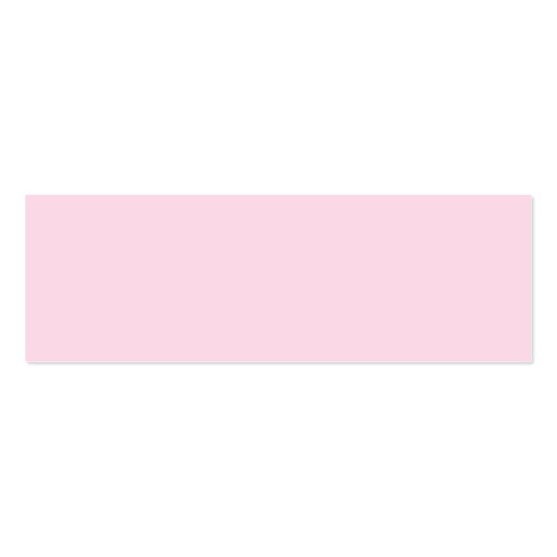 Cute Cupcake Pink & Brown Dots Favor/Tags Business Card (back side)