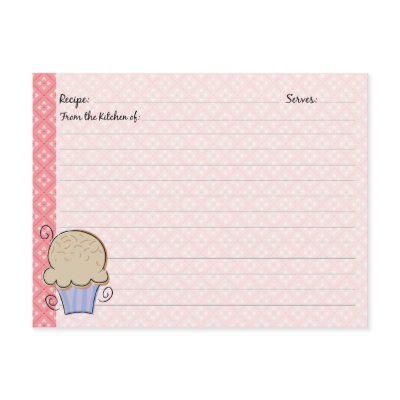 Cute Recipe Cards