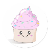 Cute Cupcake Stickers