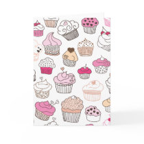 Cute cupcake sweet doodle card