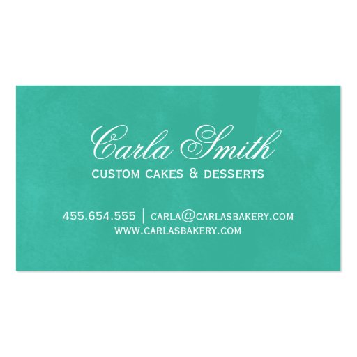 Cute Cupcake Trio Business Card (back side)