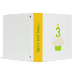Cute Cupcake with Birthday Candle Binders