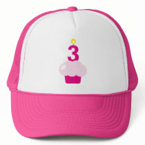 Cute Cupcake with Birthday Candle Hat