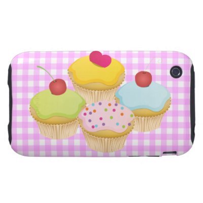Cute Cupcakes iPhone 3 Tough Cover
