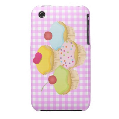 Cute Cupcakes Case-Mate iPhone 3 Case