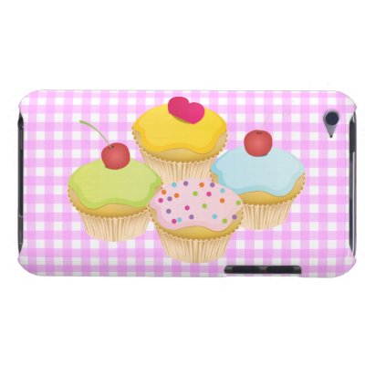 Cute Cupcakes Barely There iPod Cases
