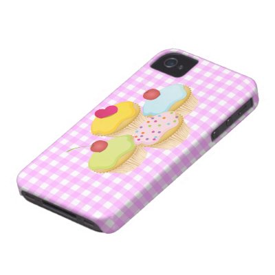 Cute Cupcakes iPhone 4 Case-Mate Cases