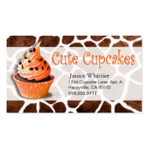 Cute Cupcakes: Confections Fancy Desserts Pastries Business Card
