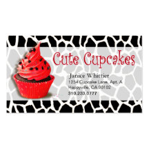 Cute Cupcakes: Confections Fancy Desserts Pastries Business Card