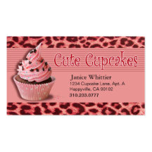 Cute Cupcakes: Confections Fancy Desserts Pastries Business Card Templates