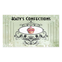 Cute Cupcakes: Confections Fancy Desserts Pastries Business Cards