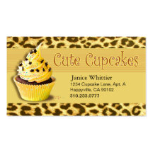 Cute Cupcakes: Confections Fancy Desserts Pastries Business Cards