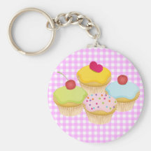 Cute Cupcakes Keychains
