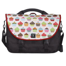 Cute Cupcakes Laptop Commuter Bag