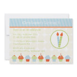 Cute cupcakes neutral birthday party invitation