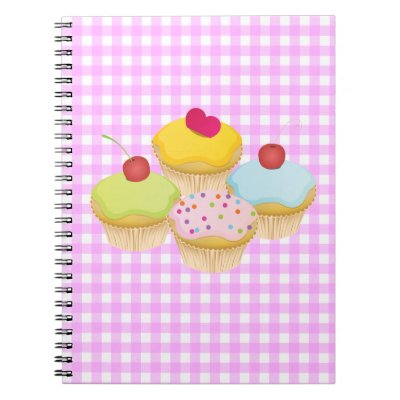 Cute Cupcakes Spiral Notebook