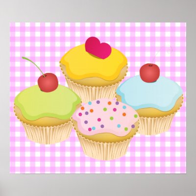 Cute Cupcakes Print