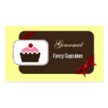 cute cupcakes red business cards business cards