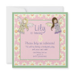 Cute Custom Angel Fairy Birthday Party Invites