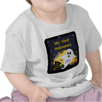 Cute Custom Halloween Ghost & Friends t-shirts by jamiecreates1 Cute Custom Halloween Ghost & Friends t-shirts